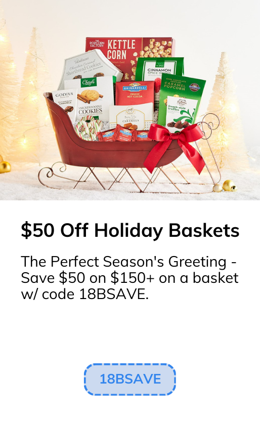 The Perfect Season's Greeting - Save $50 on $150+ on a basket w/ code 18BSAVE.
