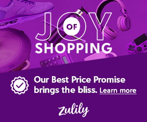 Joy of Shopping! Our best price promise brings the bliss with Zulily
