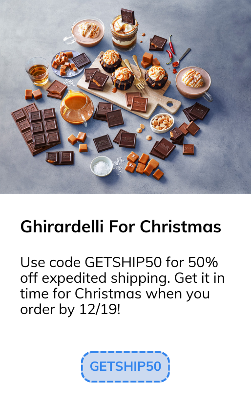 Use code GETSHIP50 for 50% off expedited shipping. Get it in time for Christmas when you order by 12/19!