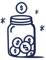 Honeyfund coin jar
