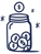 Honeyfund coin jar Honeyfund coin jar