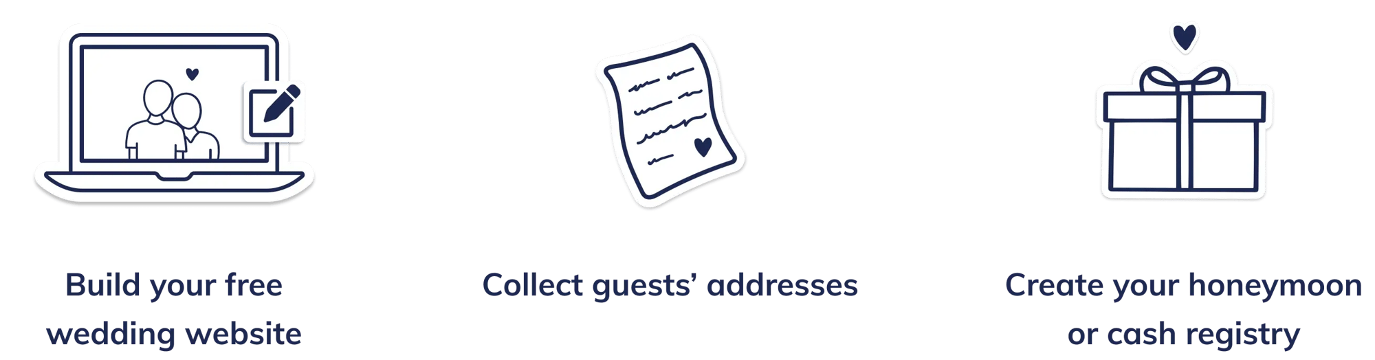 With Honeyfund, you can also build your free wedding website, collect guests' addresses, and create your honeymoon or cash registry With Honeyfund, you can also build your free wedding website, collect guests' addresses, and create your honeymoon or cash registry