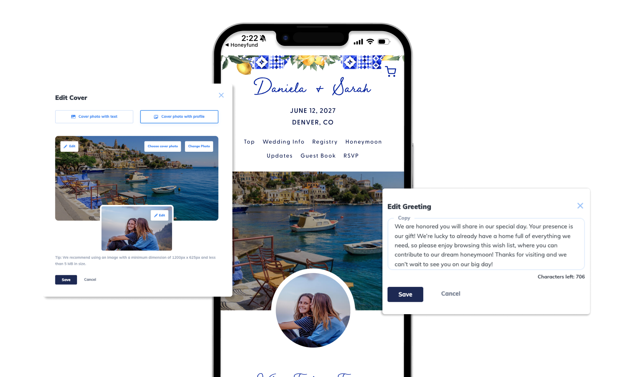 How to set up your wedding website