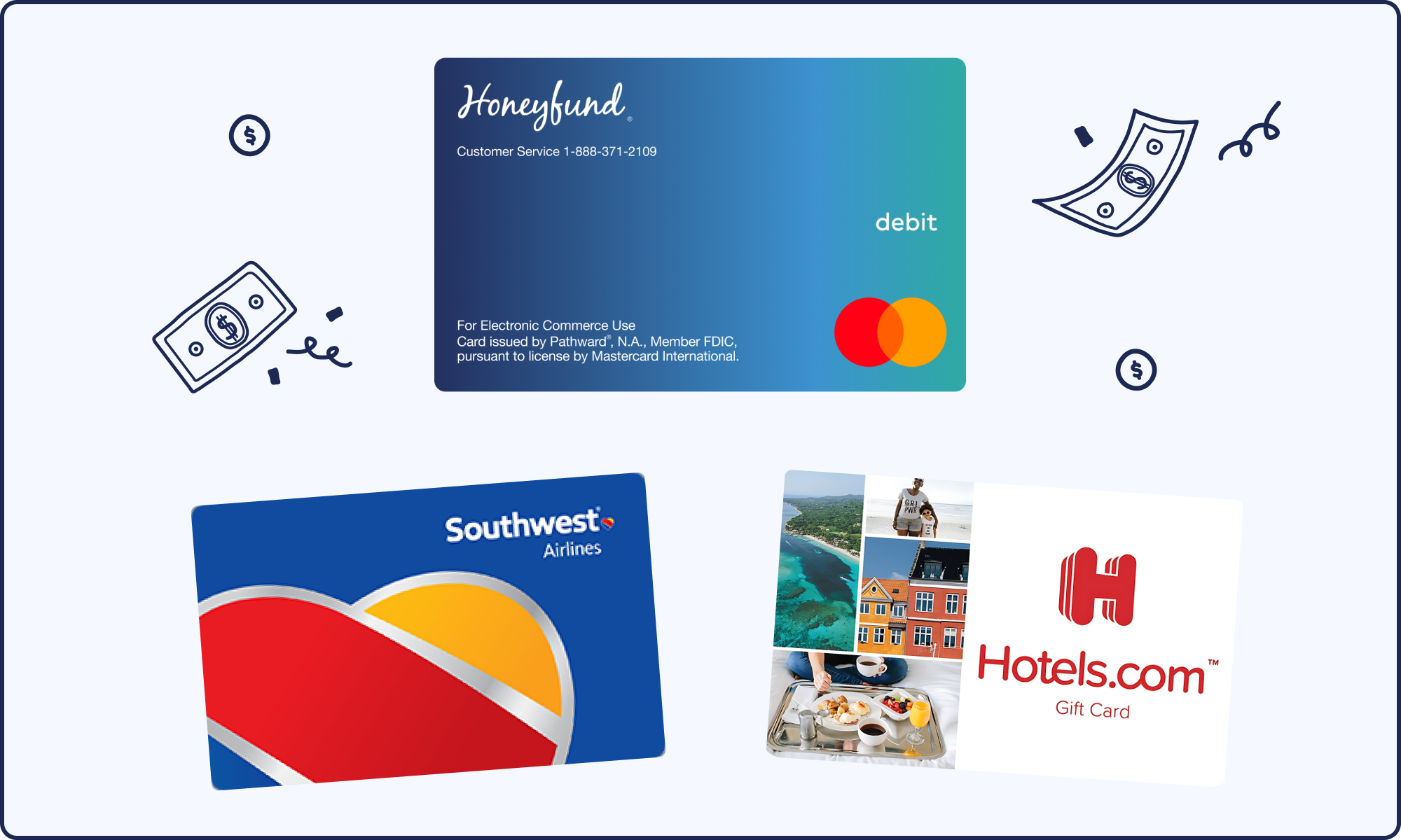 Honeyfund's fee-free options